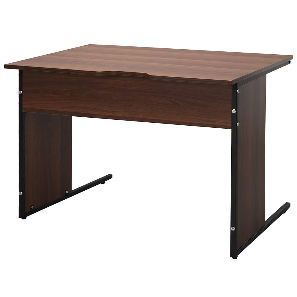 ■在庫限り ワークデスクII 平机 W1000×D700×H700 ウォルナット 機能的でシンプル オフィスデスク 木製 GZWD2-1070DM【事業所様限定商品】 [2]