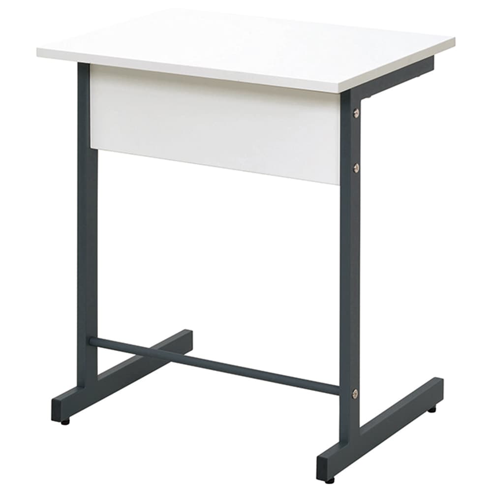 スモール研修用デスクIII W600×D450 L字脚 ホワイト RFJD3-6045WL スクールデスク 学習机 研修デスク 学校用デスク 講義用 学習用 塾用 教室 個別指導【事業所様お届け 限定商品】 [2]