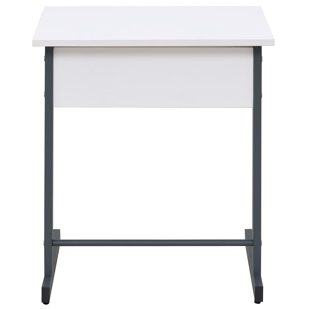 スモール研修用デスクIII W600×D450 L字脚 ホワイト RFJD3-6045WL スクールデスク 学習机 研修デスク 学校用デスク 講義用 学習用 塾用 教室 個別指導【事業所様お届け 限定商品】 [3]