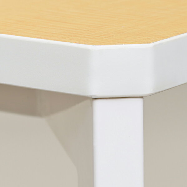 TEO ミーティングテーブル W1500×D750 ナチュラル×ホワイト RFMT-IL1575NW デザイナーズテーブル レオナルド・ロッサーノ【事業所様お届け 限定商品】