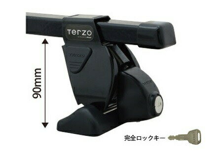 TERZO ベースキャリア 完全ロックキー ジムニーJB23 ルーフレール無し用