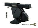 TERZO ベースキャリア 完全ロックキー ジムニーJB23 ルーフレール無し用