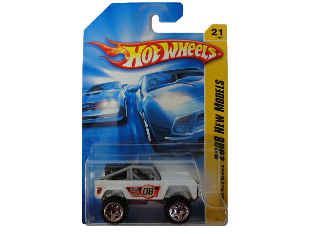 HotWHeeLs Custom Ford Bronco 2008 New Models White@zbgEB[Y@~jJ[@JX^@tH[h@uR