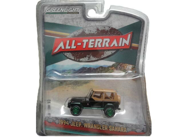 GREENLIGHT Collectibles ALL-TERRAIN 1994 JEEP WRANGLER SAHARA green tire グリーンライト ミニカー