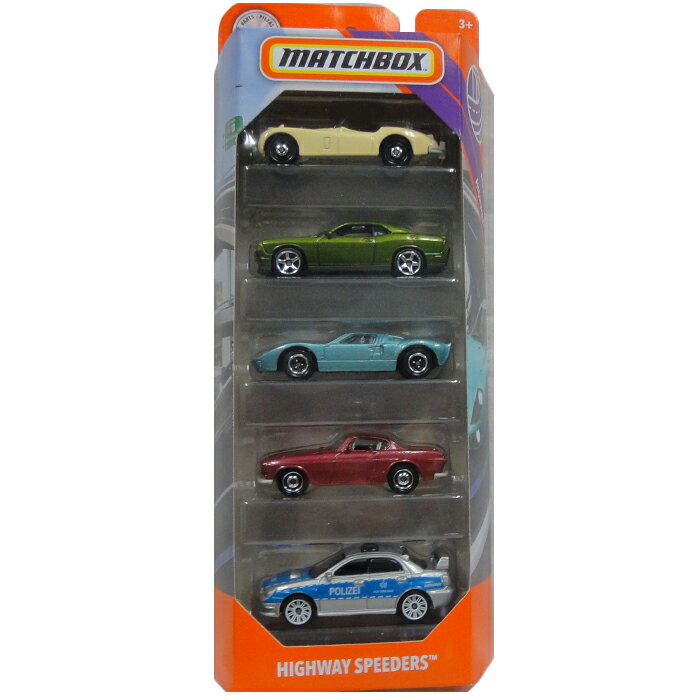 MATCHBOX MBX HIGHWAY SPEEDERS 5pack マッチボックス　ミニカー 5パック