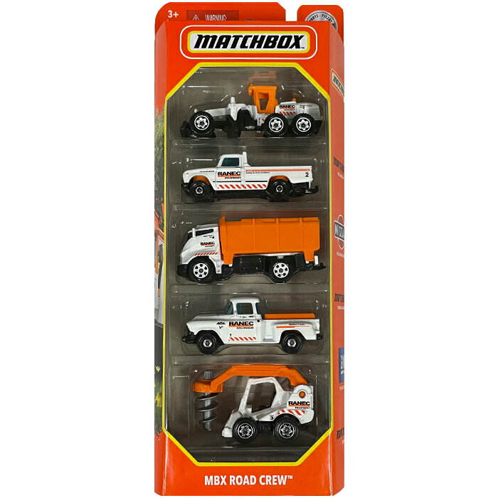 MATCHBOX MBX ROAD CREW　 5pack マッチボックス　ミニカー 5パック