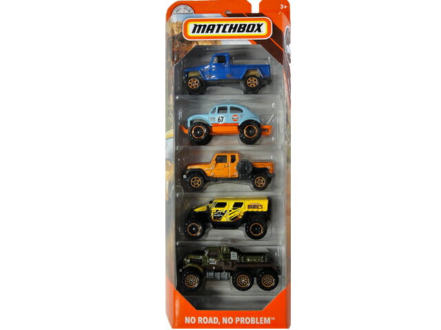 MATCHBOX NO ROAD, NO PROBLEM　 5pack マッチボックス　ミニカー 5パック