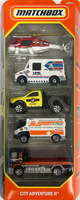 MATCHBOX CITY ADVENTURE 2 5pack マッチボックス　ミニカー 5パックのサムネイル