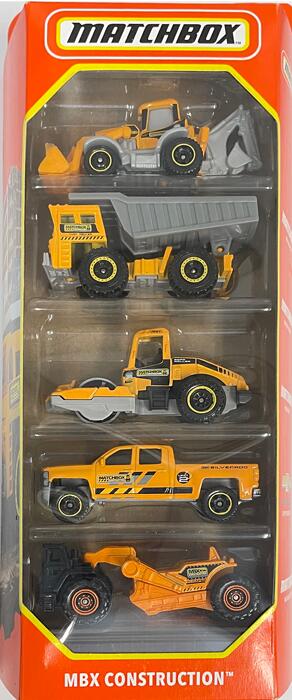 MATCHBOX MBX CONSTRUCTION 　5pack マッチボックス　ミニカー 5パック