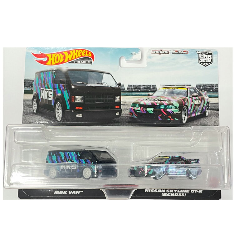 HOTWHEELS PREMIUM@NISSAN SKYLINE GT-R(BCNR33)&MBK VAN@@zbgEC[@~jJ[