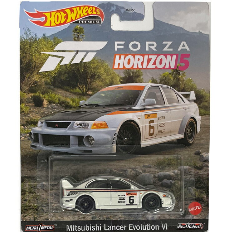 HOTWHEELS PREMIUM@Mitsubishi Lancer Evolution 6 FORZA HORIZON 5@zbgEB[Y ~jJ[