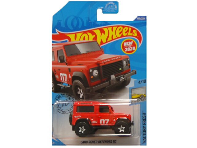 600円→300円　HOTWHEELS FACTORY FRESH LAND ROVER DEFENDER 90 ホットウィール ミニカー