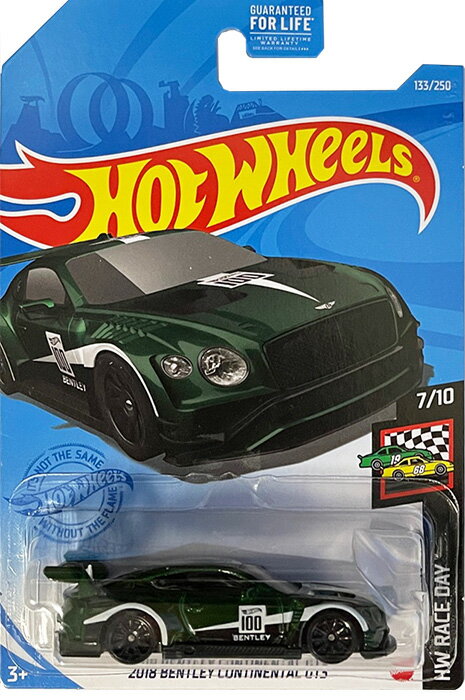 HOTWHEELS HW RACE DAY 2018 BENTLEY CONTINENTAL GT3 zbgEB[ ~jJ[