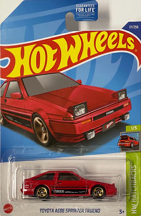 HotWHeeLs HW HATCHBACKS TOYOTA AE86 SPRINTER TRUENO zbgEB[ ~jJ[