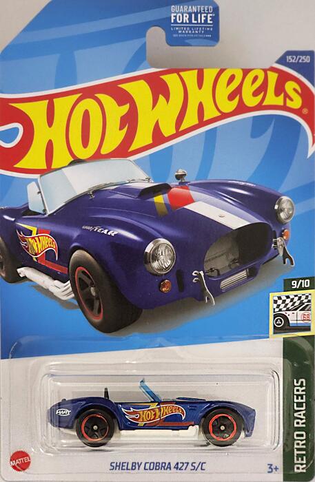 HotWHeeLs@ HW RETRO RACERS@SHELBY COBRA 427 S/C zbgEB[ ~jJ[