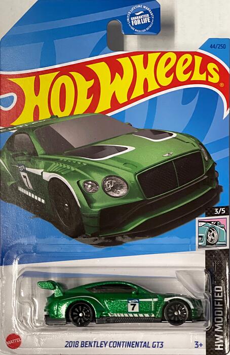 HOTWHEELS HW MODIFIED 2018 BENTLEY CONTINENTAL GT3　 ホットウィール ミニカー