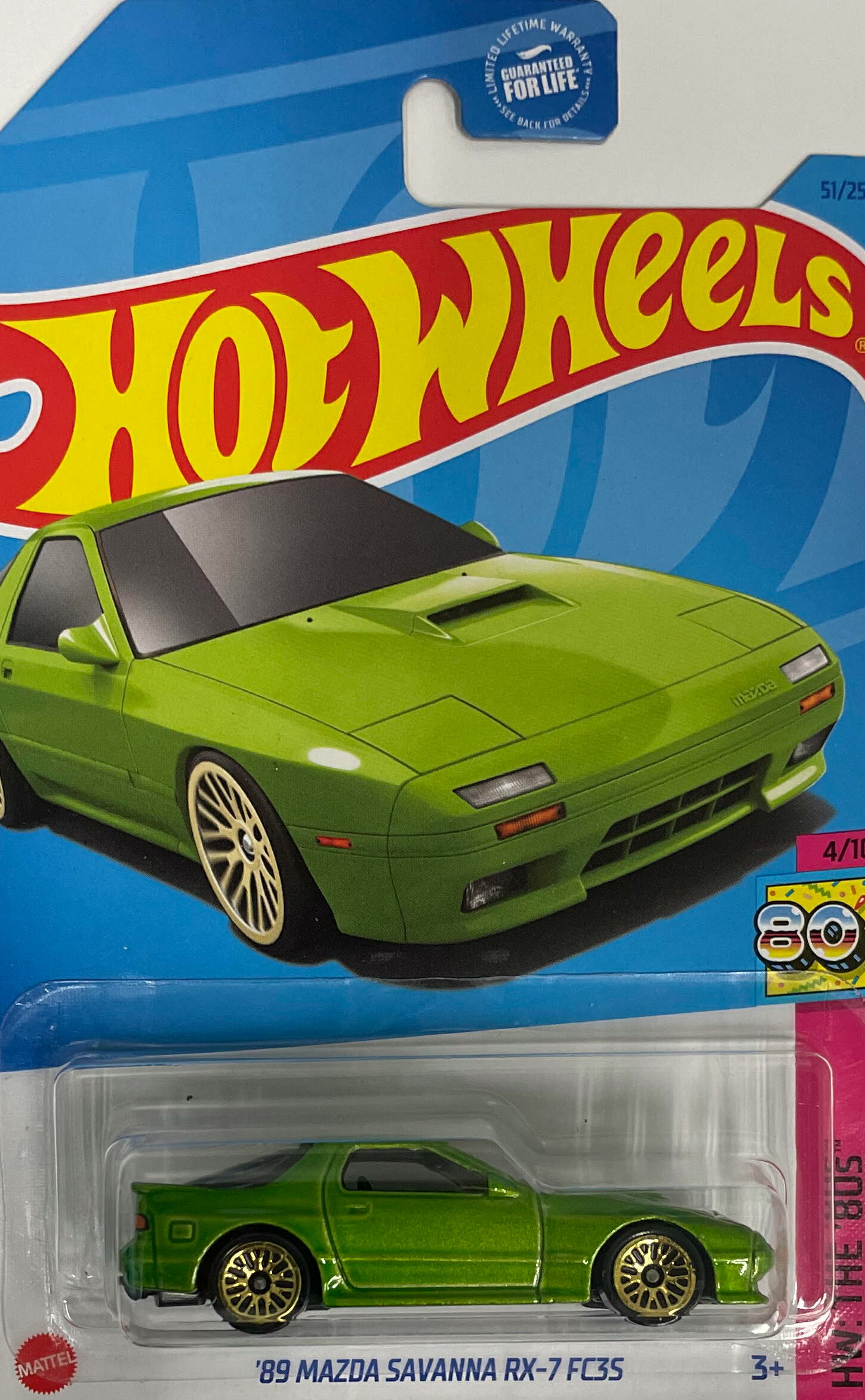 HotWHeeLs HW:THE '820s 89 MAZDA SAVANNA RX-7 FC3S zbgEB[ ~jJ[