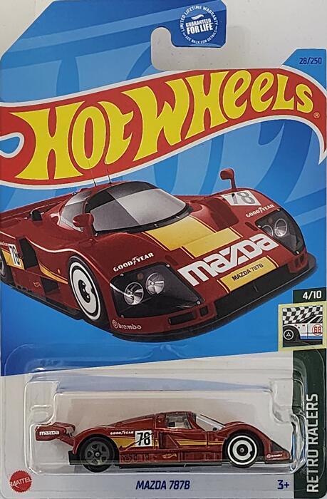 HotWHeeLs HW@RETRO RACERS MAZDA 787B zbgEB[ ~jJ[