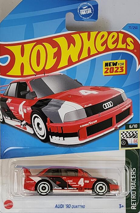 HotWHeeLs HW@RETRO RACERS AUDI 90 QUATTRO zbgEB[ ~jJ[