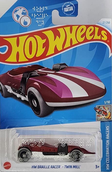 HOTWHEELS@HW CELEBRATION RACERS HW BRAILLE RACER - TWIN MILL zbgEC[@~jJ[