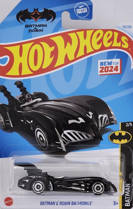 HOTWHEELS BATMAN@BATMAN & ROBIN BATMOBILE zbgEC[@~jJ[