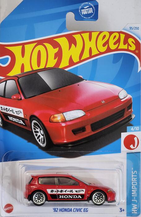 HOTWHEELS HW J-IMPORTS 92 HONDA CIVIC EG zbgEB[ ~jJ[