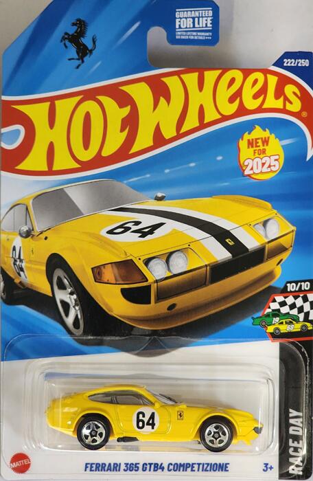 HOTWHEELS HW RACE DAY FERRARI 365 GTB4 COMPETIZIONE ホットウィール ミニカー