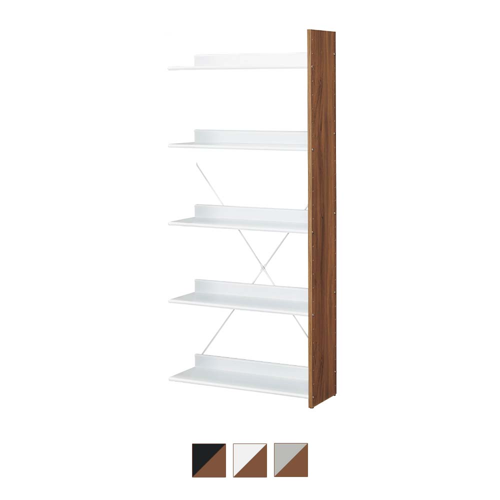 【アウトレット】at オープン ラック 5段 増設用 右増設専用 (追加 棚板 オープン棚 収納庫 収納棚 収納 本棚 書棚 マガジンラック ブックラック 収納ラック シェルフ 雑誌 棚 収納 整理 整頓)