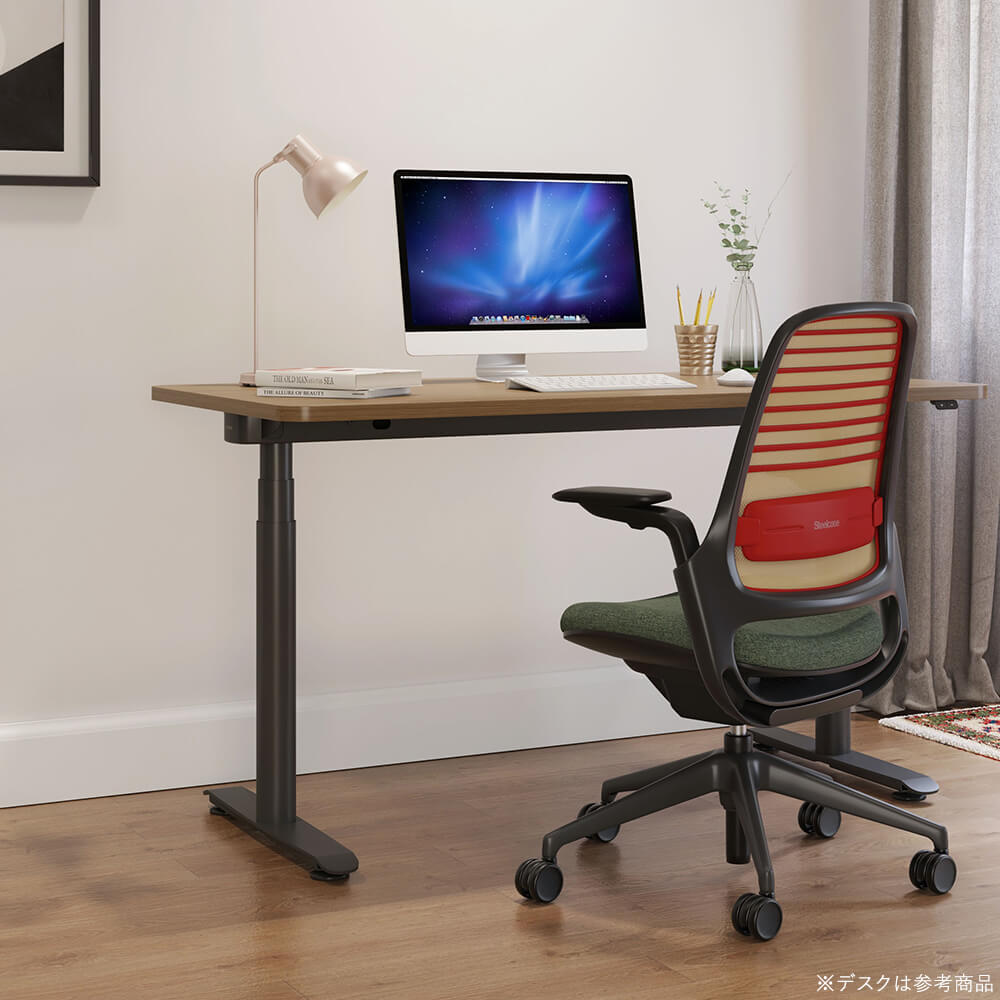 Steelcase × Garage Series1 チェア アクセントレッド ( オフィスチェア ワークチェア 事務チェア メッシュチェア デスクチェア ブランドチェア 体重感知機構 キャスター スチールケース オリジナルカラー 一人暮らし new 納涼 )