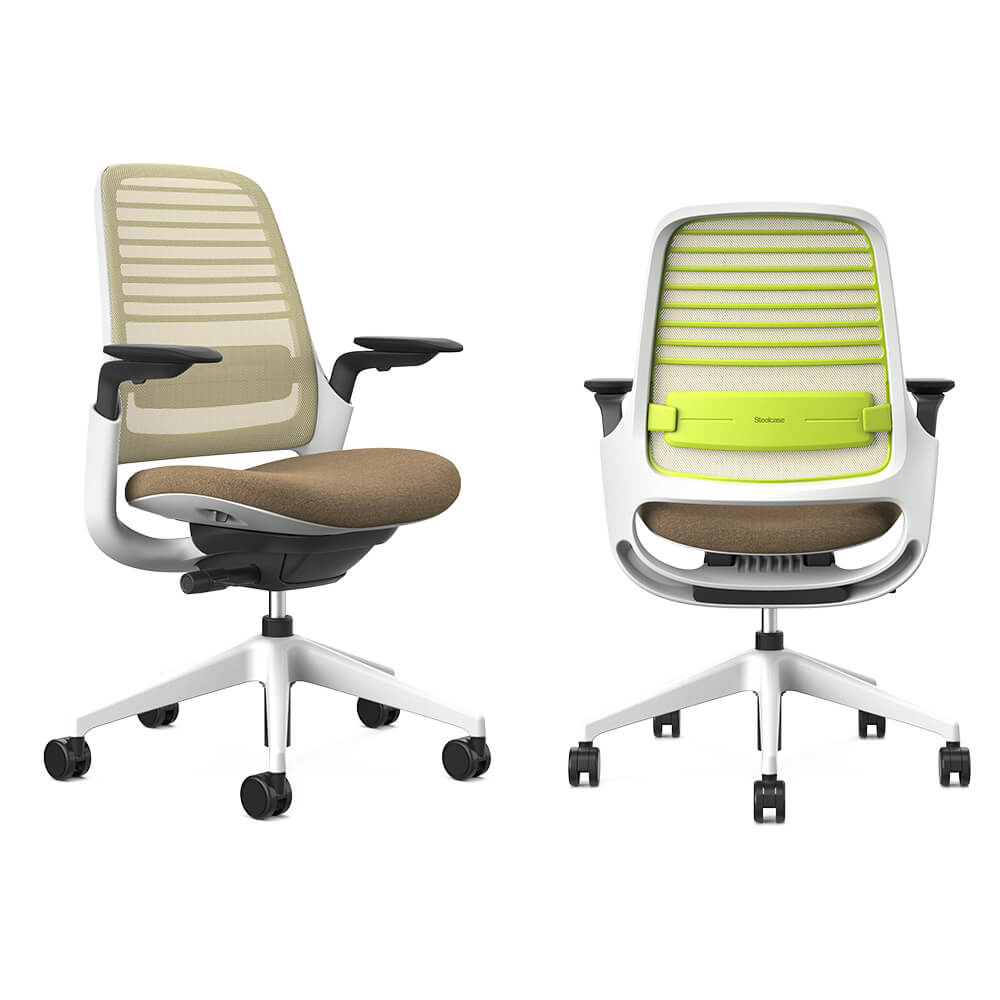 Steelcase × Garage Series1 チェア ピスタチオ ( オフィスチェア ワークチェア 事務チェア メッシュチェア デスクチェア ブランドチェア 体重感知機構 キャスター スチールケース セレクトカラー 一人暮らし new 納涼 ) 1