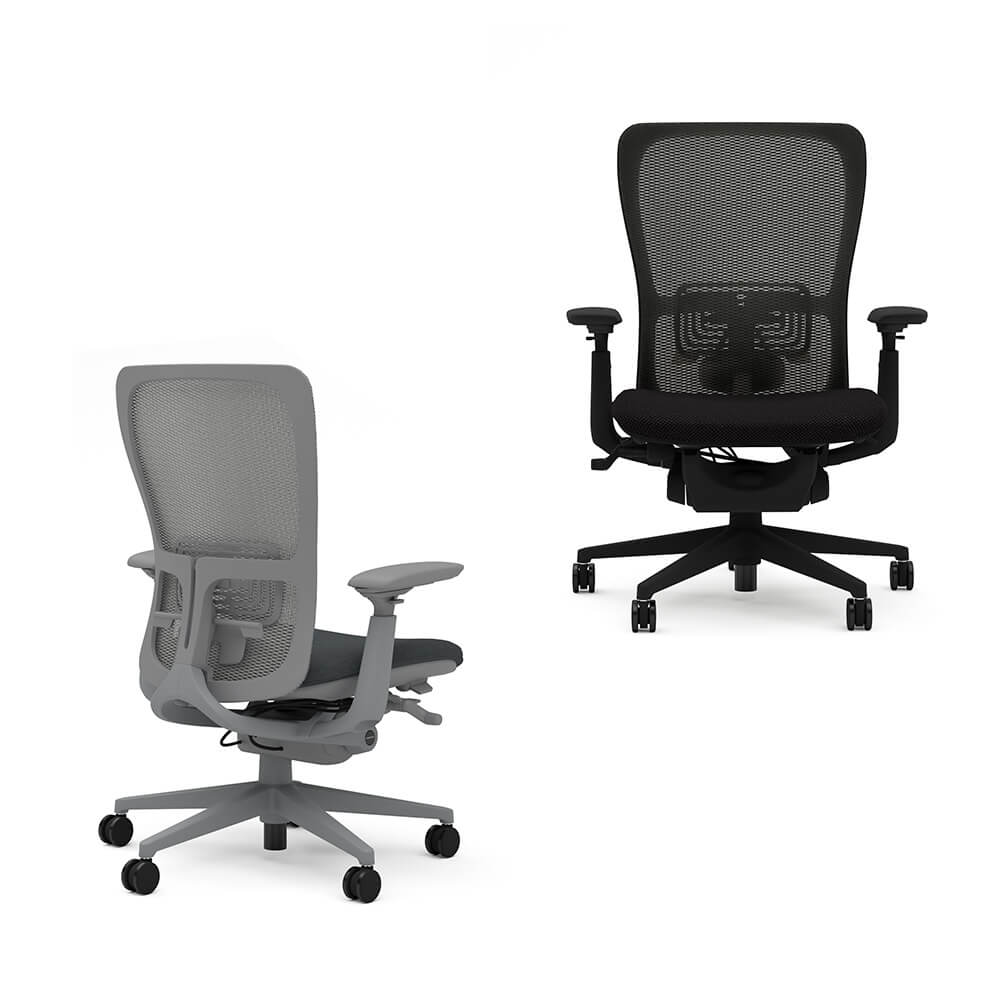 《完成品》HAWORTH ヘイワース ZODY2 チェア（GARAGEセレクトカラー エルゴノミクス 人間工学 チェア 椅子 イス 中間姿勢 半立位 パーチングチェア ワークチェア メッシュ 背骨 骨盤 サポート テレワーク オフィスチェア)