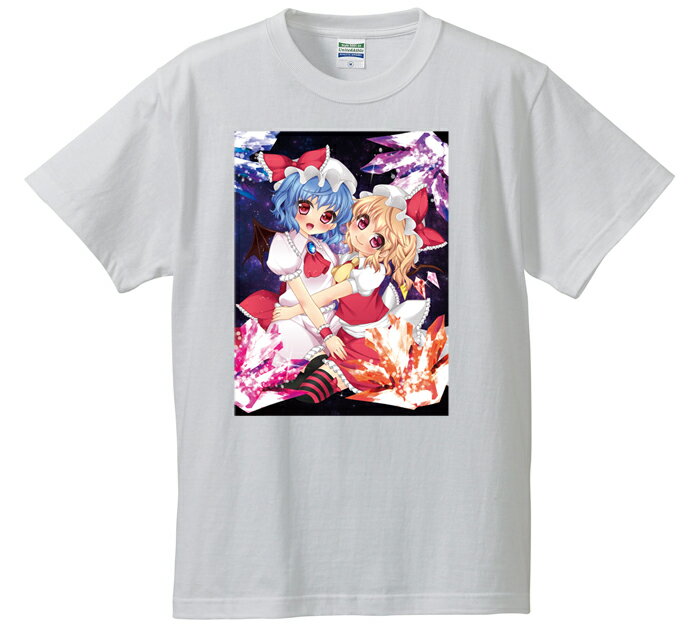 同人オリジナル　東方Project　東方　【フランドール&レミリア・スカーレット】Tシャツ