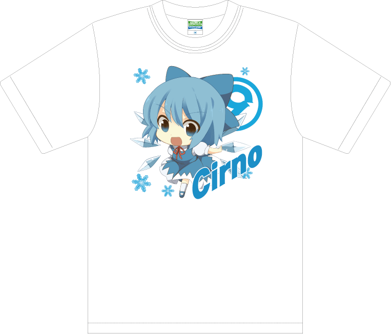 同人オリジナル 東方Project 東方 氷の妖精 【チルノ】Tシャツ