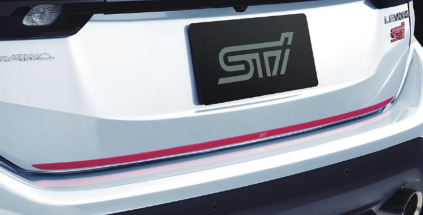 【楽天スーパーSALE！ 店内全品ポイント3倍 12/3 20:00~12/11 01:59 】レヴォーグSTIテールゲートガーニッシュ(チェリーレッド) ST91042VR010 VN5 VNH SUBARU スバル 純正 アクセサリー パーツ LEVORG