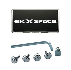 【マイカー割最大P5倍+6/22 -6/27 01:59自社P3倍】MITSUBISHI 三菱 純正 アクセサリー パーツ ek SPACE ek X SPACE ek スペース ek X スペース盗難抑止ボルト付ナンバープレートフレーム(メッキ)パッケージ MZ572550 B34A B35A B37A B38A オプション