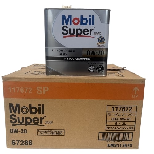6̥å  ò  Mobil Super 3000 ⡼ӥ ѡ 3000 󥸥󥪥 SP 0W-20 3L