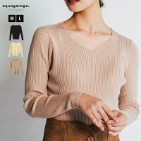 クーポンで30％OFF■ トップス ニット リブ レディース vネックニット vネックセーター Vネック 冬 ニットトップス M L リブニット 長袖 vネックニットプルオーバー ニットプルオーバー レディースニットセーター インナー 送料無料 ≪ゆうメール便配送30・代引不可≫