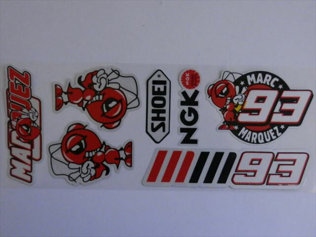 MARQ　MARQUEZ　93　SHOEI　NGK　ステッカー(121328)