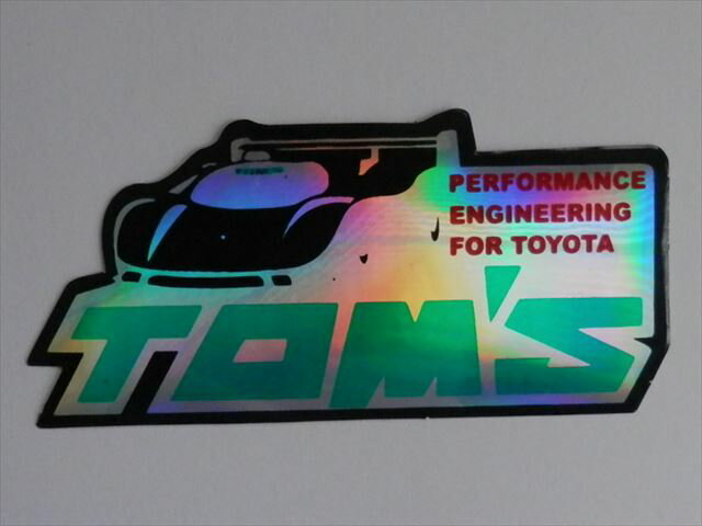 【ステッカー　シール　デカール】TOMS　PERFORMANCE　ENGINEERING　FOR　TOYOTA　ホログラムステッカー(112038)