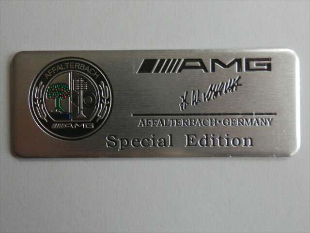 MERCEDESーBENZ　AMG　SPECIAL　EDITION　アルミステッカー