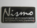 NISMO　NISSAN　MOTORSPORTS　INTERNATIONAL　アルミステッカー