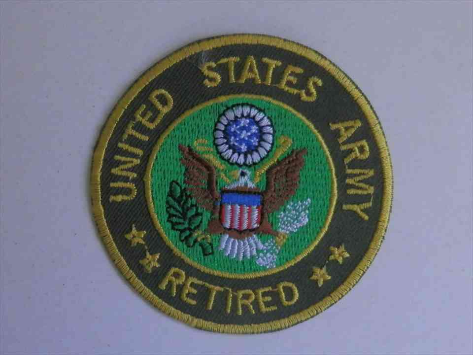 U，S，ARMY　RETIRED　ワッペン　（271105）