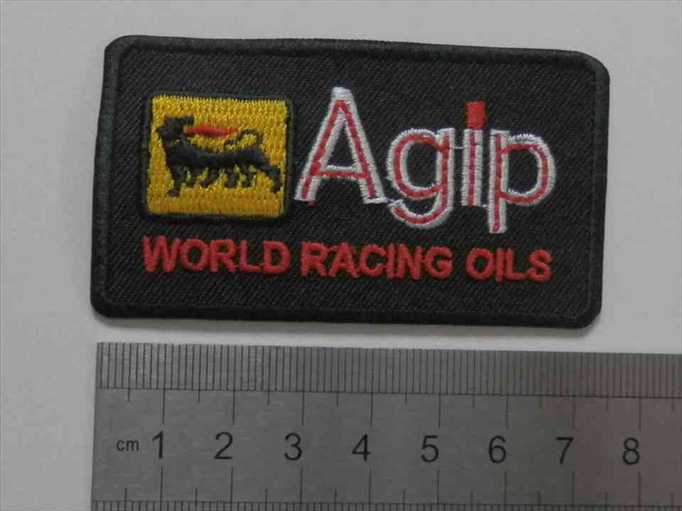 AGIP　WORLD　RACING　OILS　クロ　ワッペン　（262102）