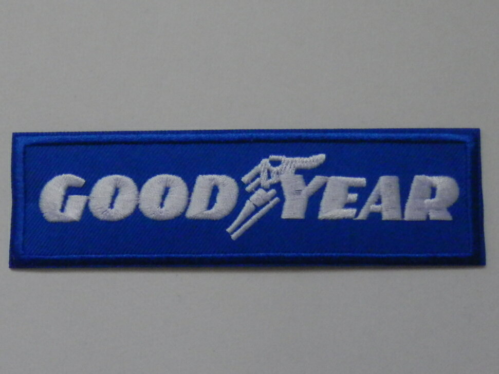 GOOD　YEAR　アオ/シルバー　ワッペン　（261118）