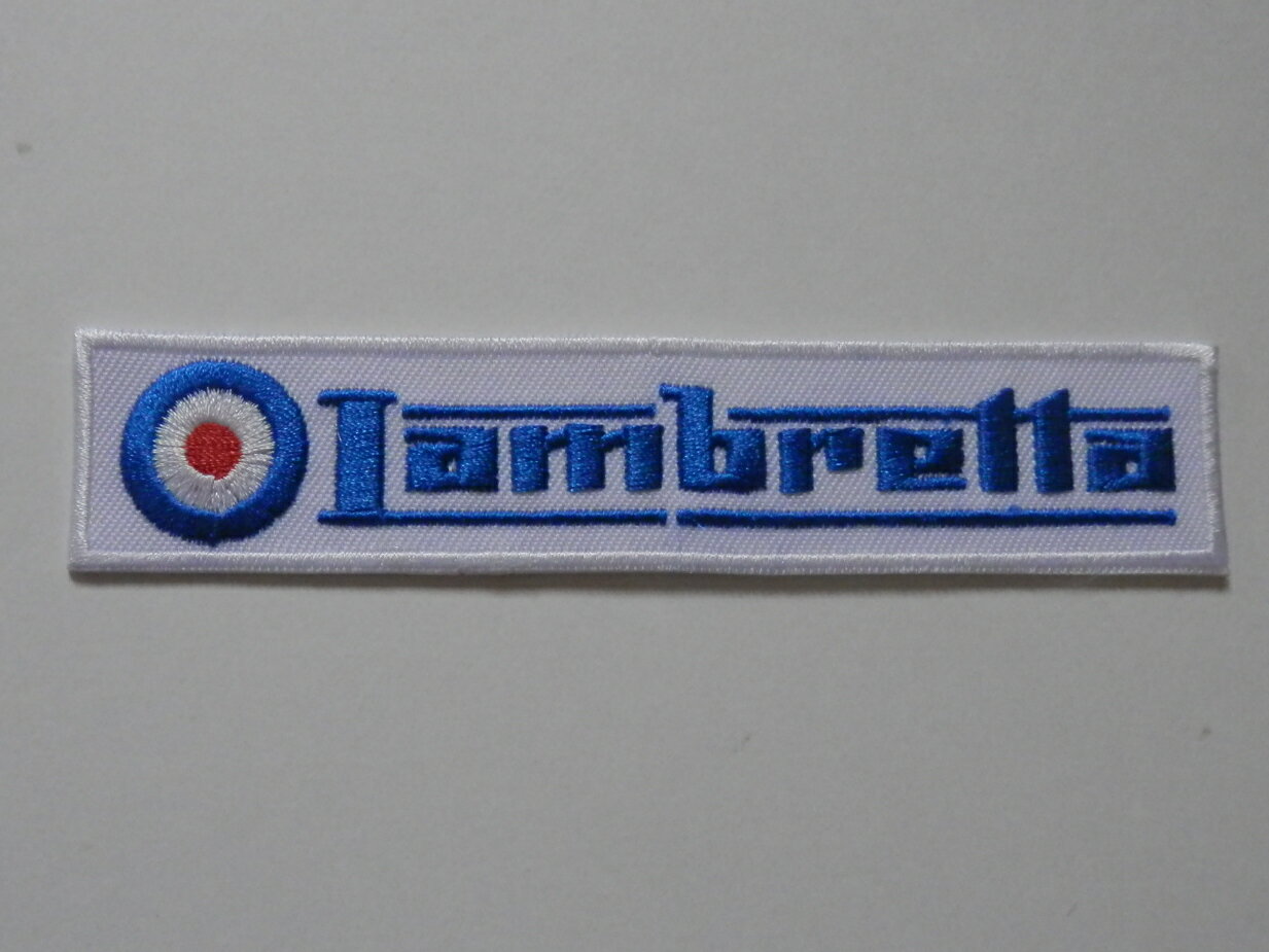 LAMBRETTA　シロ/アオ　ワッペン　（253219）
