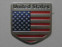 【ステッカー　シール　デカール】UNITED　STATES　AMERICA　アルミステッカー(112105)