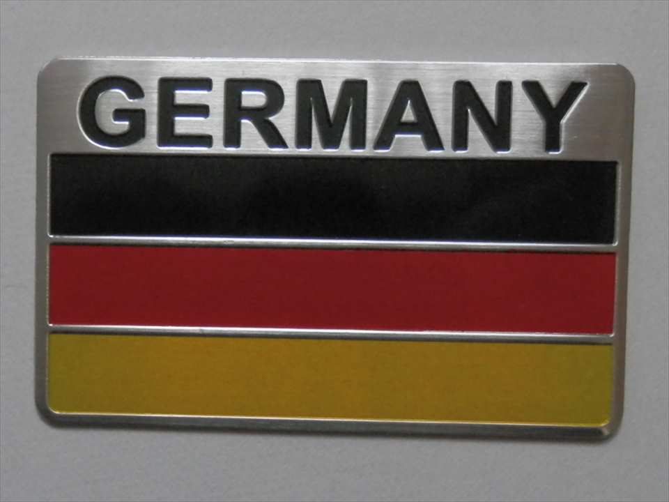 乐天商城 - 【ステッカー　シール　デカール】GERMANY　3色旗　アルミステッカー(110708)