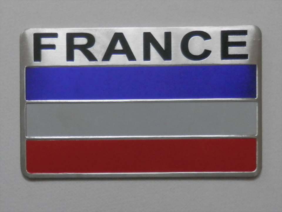 乐天商城 - 【ステッカー　シール　デカール】FRANCE　3色旗　アルミステッカー(110604)