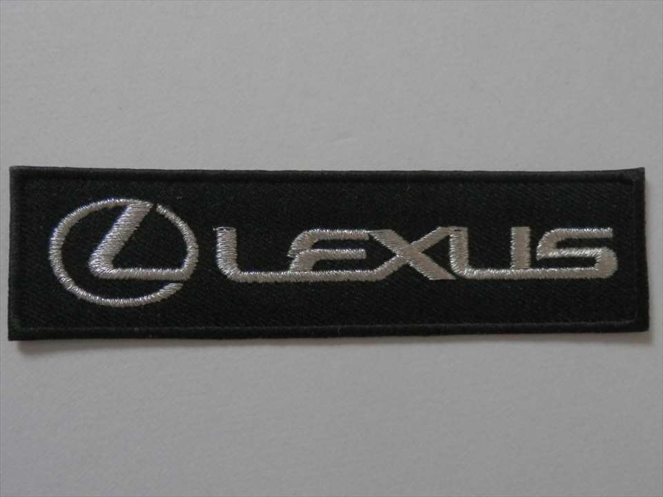 LEXUS　エンブレムワッペン　クロ/シルバー　（221305）