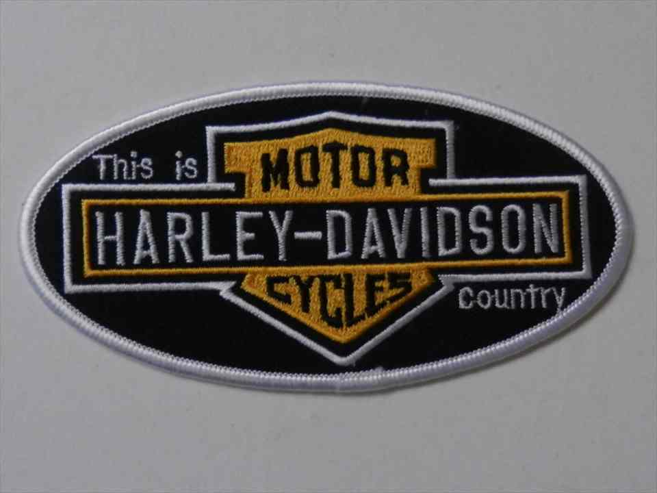 HARLEYーDAVIDSON　MOTORCYCLES　THIS　IS　COUNTRY　ワッペン　（254110）